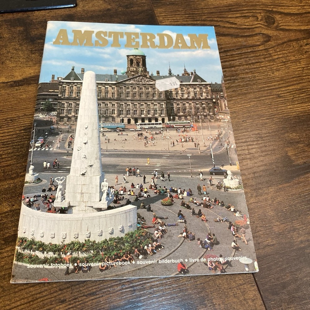 Amsterdam Souvenir Picturebook 1983 The Netherlands Holland Photos Map Vtg Trave
